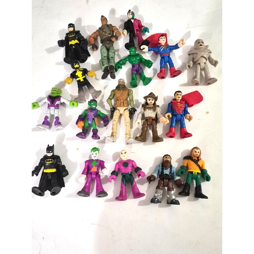 Lot of 17 FP Imaginext DC SUPER HERO Action Figures